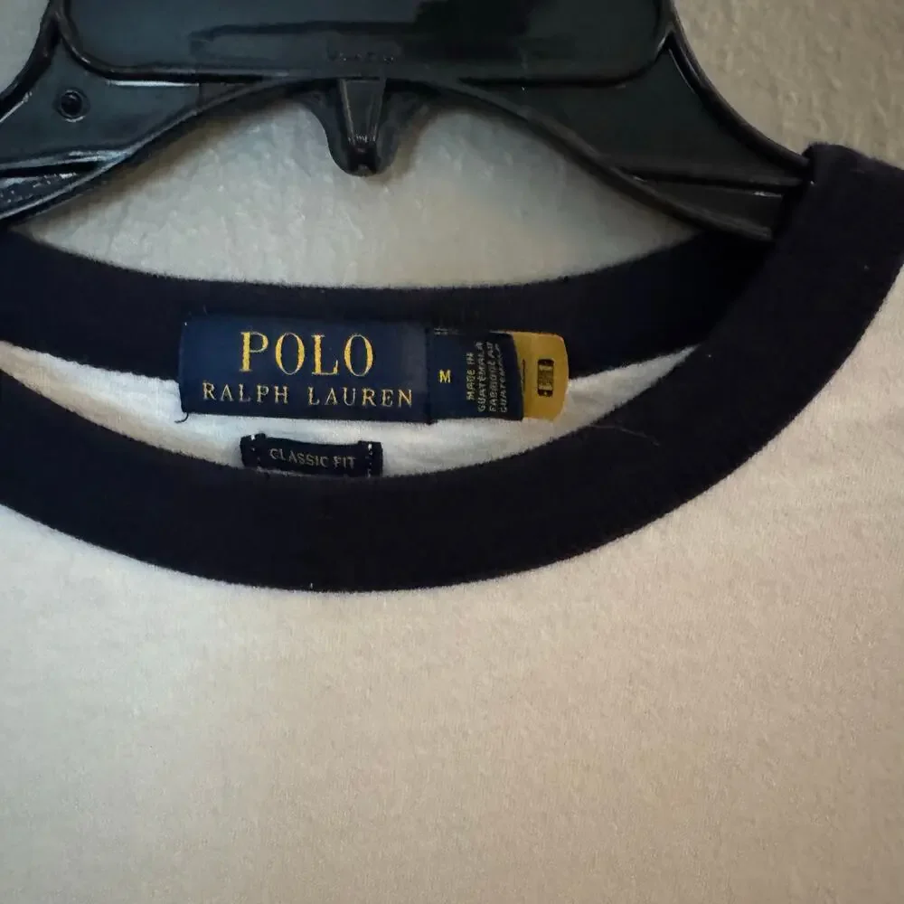 POLO RALPH LAUREN Polo Navy Blue Logo T-Shirt Size Medium casual comfort